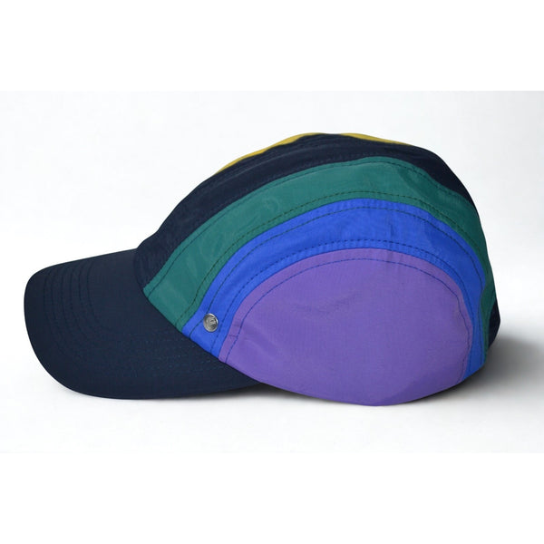 Paul Smith PS Stripe Nylon Baseball Cap Rainbow Strapback NWOT Rare Hat