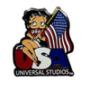 Betty Boop Universal Studios Theme Park Usa Flag Collectible Vintage Pin
