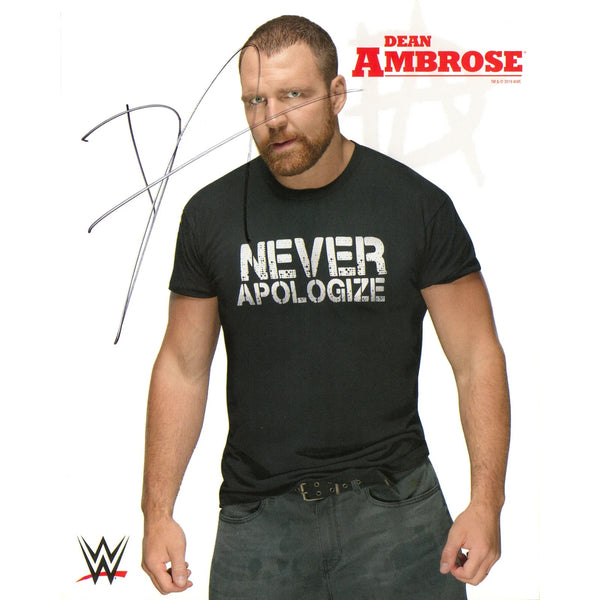 WWE Dean Ambrose Never Apologize T-Shirt XL Black Shield Jon Moxley AEW