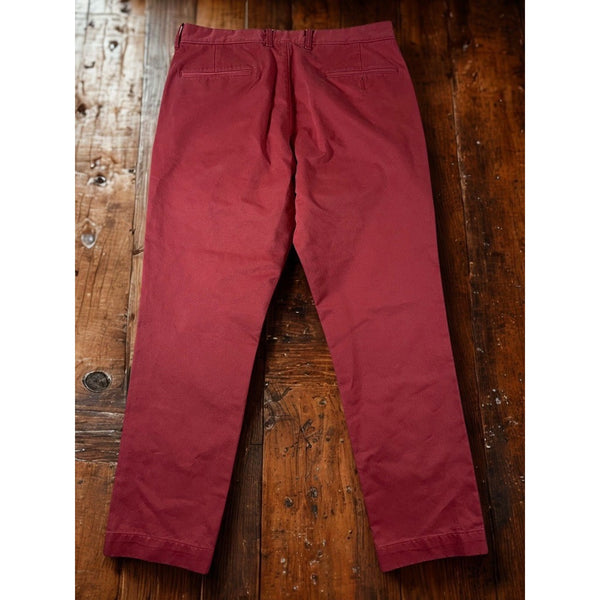 J.Crew 770 Straight Fit Broken-In Chino Pants Men’s 32x32 Red Cotton Khaki