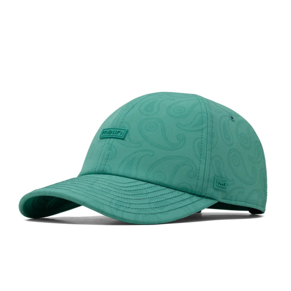 Melin Hydro The Legend Links Hat Classic Neo Aqua Green Paisley Golf Cap NWT