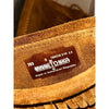 Minnetonka 283 Back Zip Fringe Ankle Boots Suede Brown Women’s Sz 9 w/ Box
