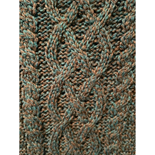 Aran Crafts Chunky Cable Knit Fisherman Sweater 2XL Merino Wool Shawl Ireland