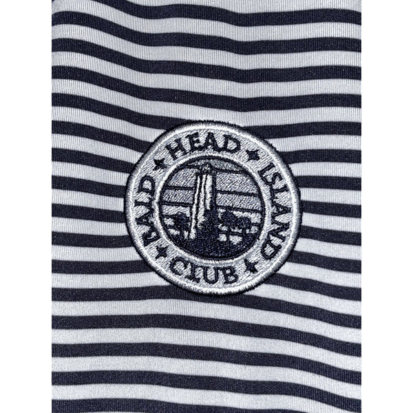 FootJoy Polo Shirt Mens L Bald Head Island Club Striped Golf ProDry Lisle EUC