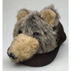 3D Plush Bear Snapback Hat Brown Grizzly Teddy Trucker Cap OSFA Vintage 1980s