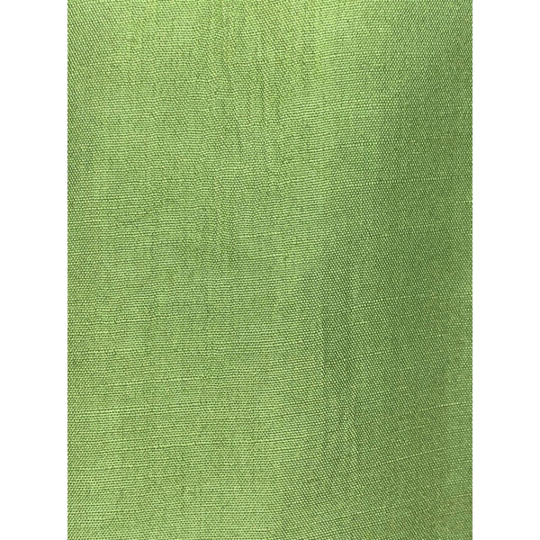 Ermenegildo Zegna Linen Blend Shirt Mens L Green Italy Camp Button Pocket Luxury