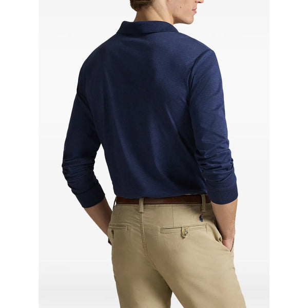 Polo Ralph Lauren Classic Fit Soft Cotton Johnny Collar Polo Shirt Navy L NWT