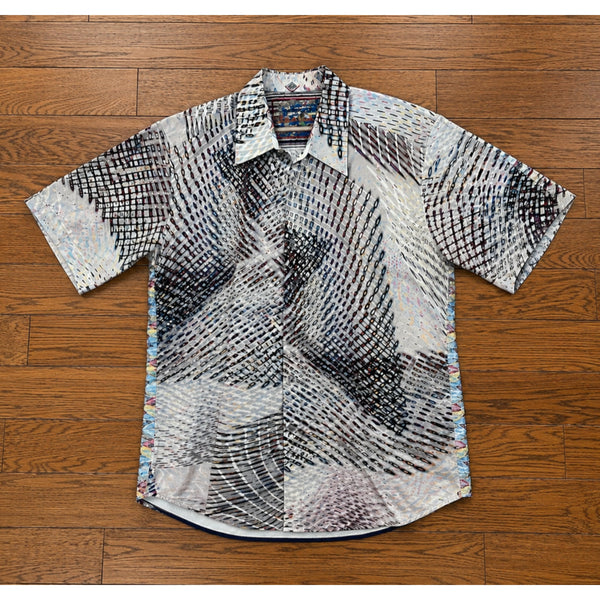 Robert Graham AOP Abstract Print Shirt 2XL Classic Fit Short Sleeve Multicolor