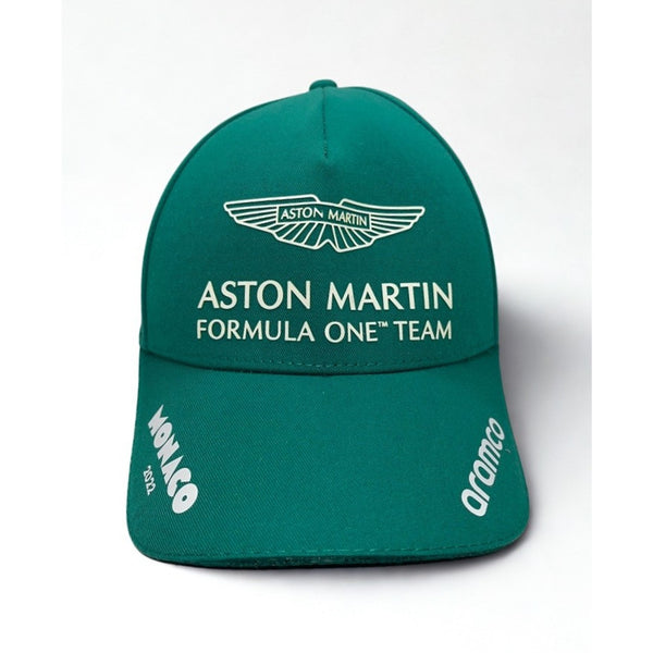 Aston Martin F1 Team Monaco 2022 Hat Aramco Cognizant Green Adjustable Cap