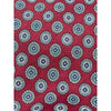 Christian Dior Monsieur Silk Tie Red Geometric Medallion Vintage Made in USA