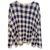 Rosso35 Sweater Womens 44 Wool Cashmere Check Italy Knit Crewneck NWOT