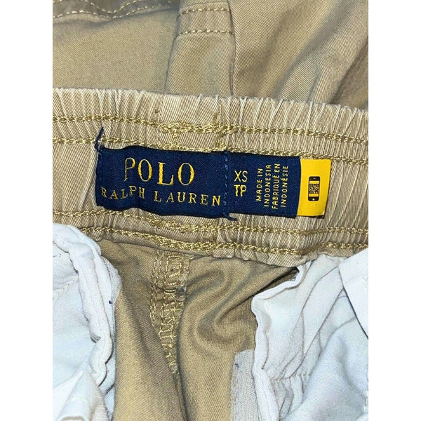 Polo Ralph Lauren Chino Jogger Cargo Pants XS Beige Khaki Stretch Military EUC