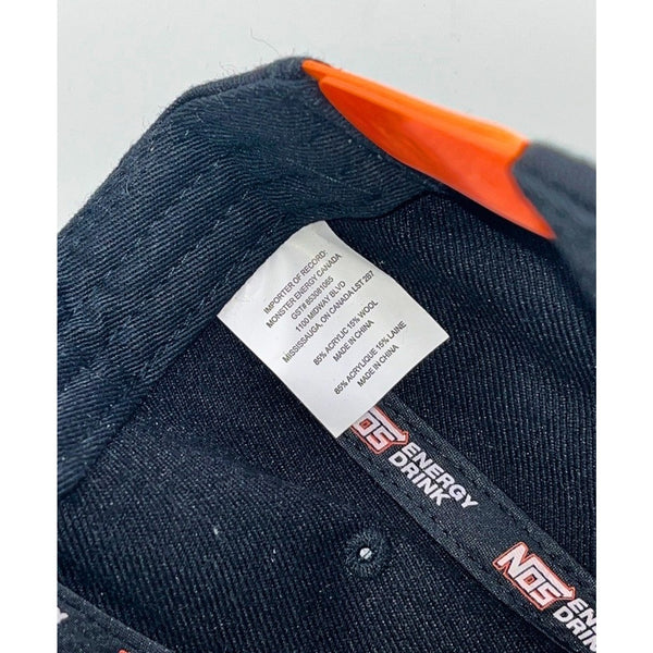 NOS Energy Drink Snapback Hat Monster Energy Y2K Logo Cap OSFM NWOT