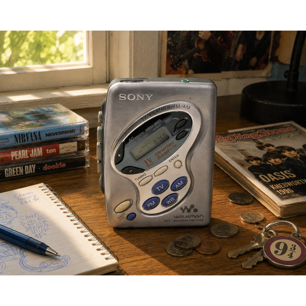 Sony Walkman WM-FX281 AM FM Weather Band Cassette Player Tested Works Clean EUC