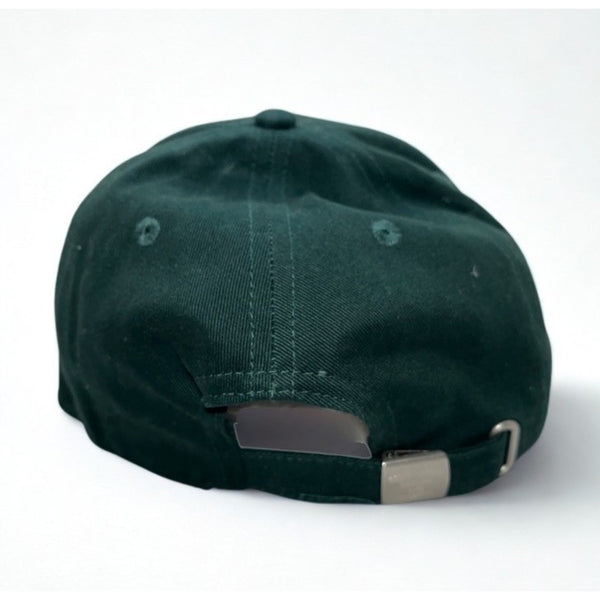 Roots Mont Tremblant Canada Beaver Logo Hat Green Strapback Cap Adult OSFA