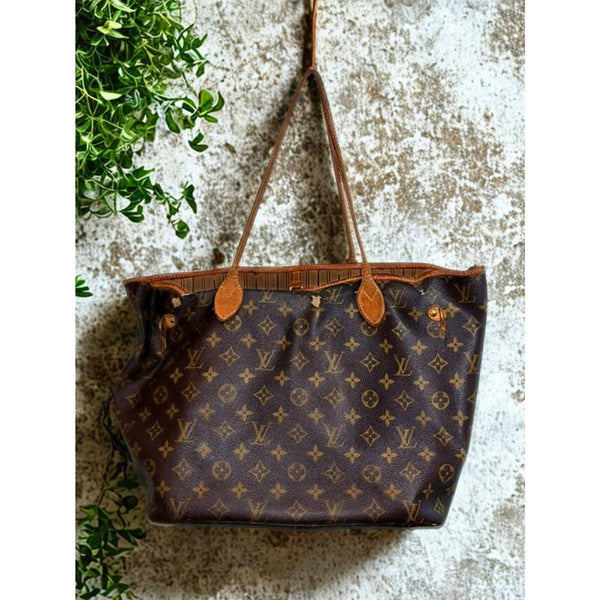 Louis Vuitton Neverfull MM Monogram Tote Authentic Vintage AS-IS