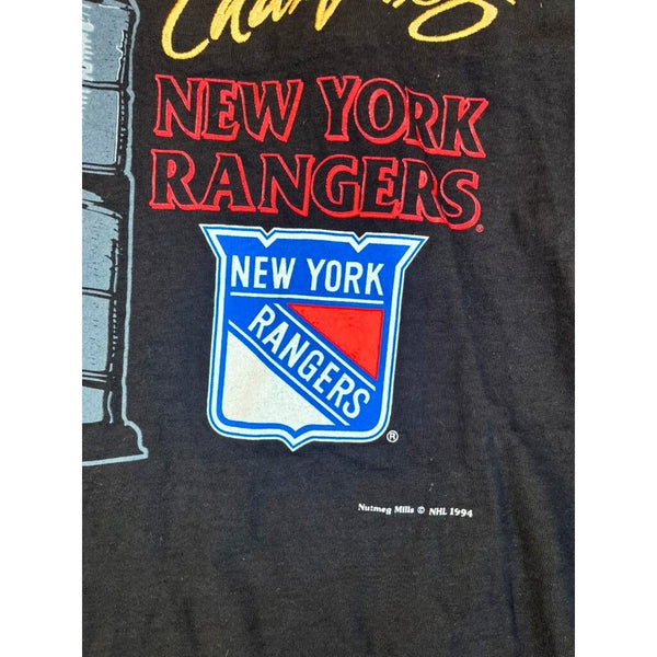 New York Rangers 1994 NHL Stanley Cup Champions T-Shirt NWT Nutmeg Mills Size M