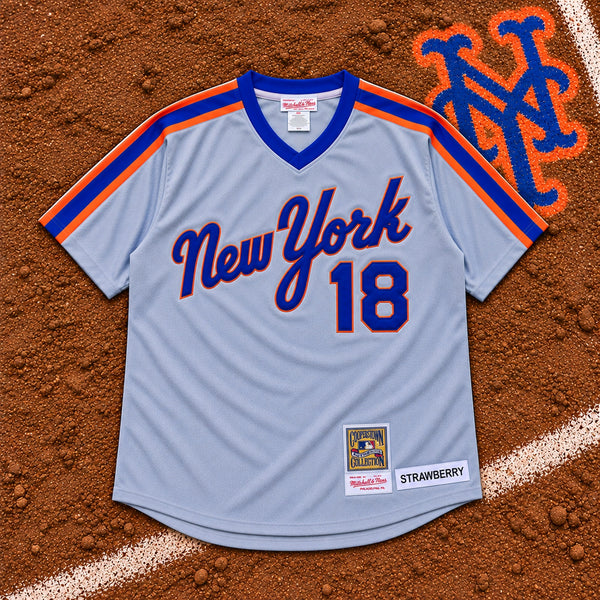 New York Mets Darryl Strawberry Mitchell & Ness Cooperstown Jersey USA Sz 56 2XL