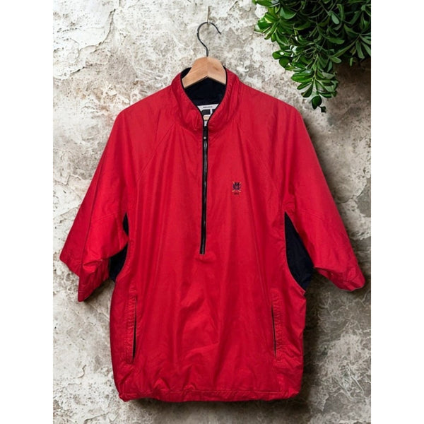 Montclair Golf Club FootJoy DryJoys HydroLite X Rain Shirt Jacket Mens M Red