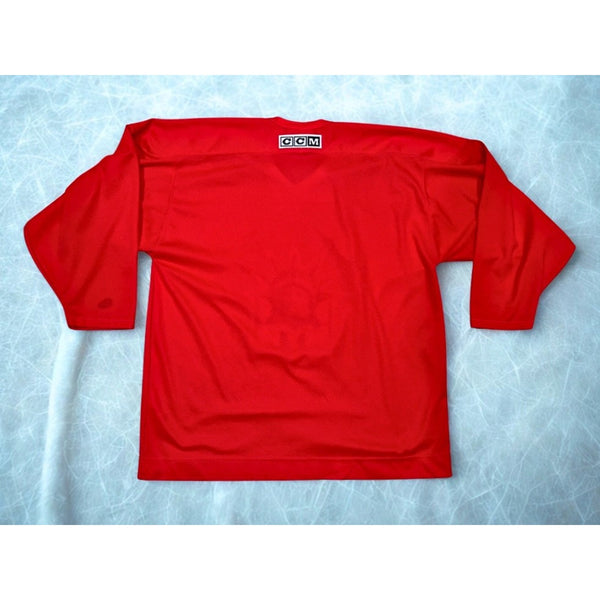 New York Rangers Lady Liberty CCM Practice Jersey Red XL Vintage Made Canada