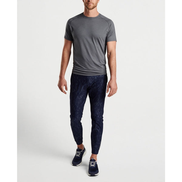 Peter Millar Crown Sport Active Atlas Performance Jogger Pants L Navy Marble NWT