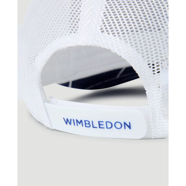 Wimbledon Championships Trucker Hat Navy Mesh Strapback Tennis Cap OSFM EUC