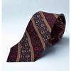Yves Saint Laurent Vintage 80s Silk Tie Floral Stripe Handmade Italy Luxury