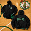 Boston Celtics Starter Hooded Parka Jacket Mens L Vintage 90s NBA Black Green