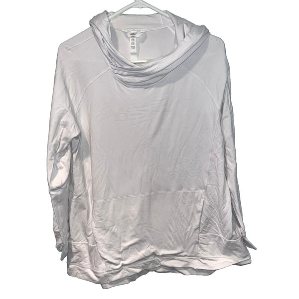 Lululemon Scuba Pullover Cotton Terry Size 8 White 01165