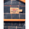 Faherty Brand Mens 2XL 100% Linen Indigo Blue Plaid Button Down Beach Shirt