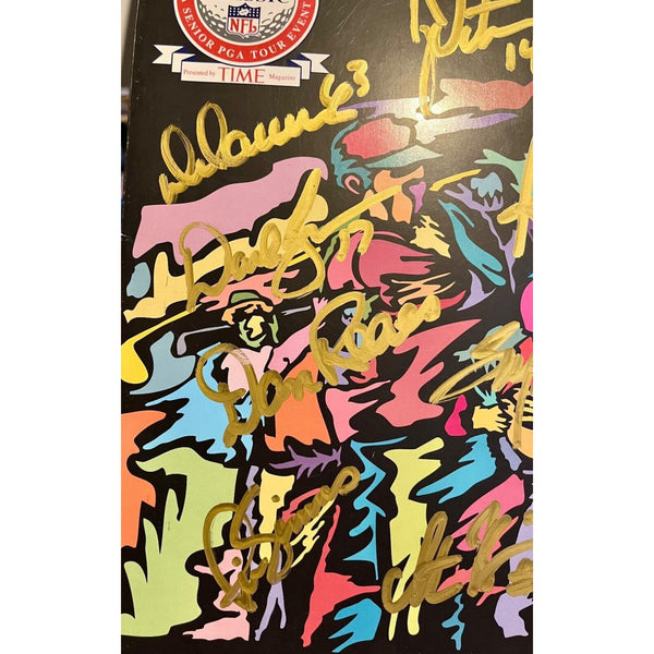 NFL Football Autographed Multi Signed Program 1996 NFL Golf Classic Phil Simms