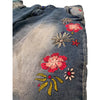 DESIGUAL Floral Embroidered Womens Graphic Skinny Jeans 30X27 18SWDD59 Y2K Vibes