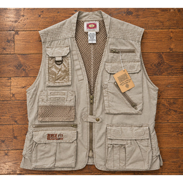 Banana Republic Safari Photojournalist Vest L ZEBCO MotorGuide Deadstock 80’s