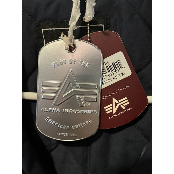 Alpha Industries Double Breasted Navy Blue Easton Pea Coat Size XL NWT RARE