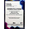 Carlos Jorge 2023 Bowman's Best On Card Auto Green Refractor 116/150 B23-CJ