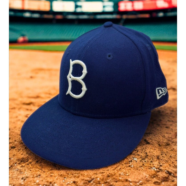 Brooklyn Dodgers New Era 59FIFTY Cooperstown Wool Fitted Hat Size 7 Vintage