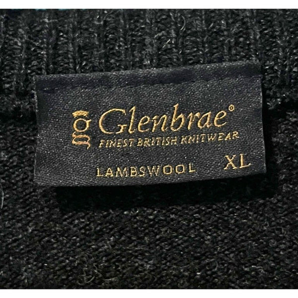 Glenbrae Machrihanish Golf Club Sweater XL Lambswool V-Neck Top 100 Course