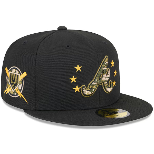 Atlanta Braves New Era Armed Forces Day 2024 Camo 59FIFTY Fitted Hat 6 7/8 NWT