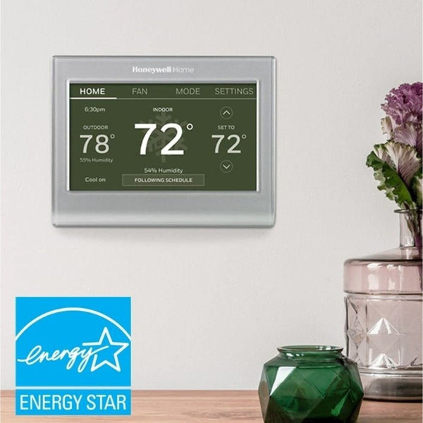 Honeywell Home RTH9585WF1004 Wi-Fi Smart Color Thermostat Silver New