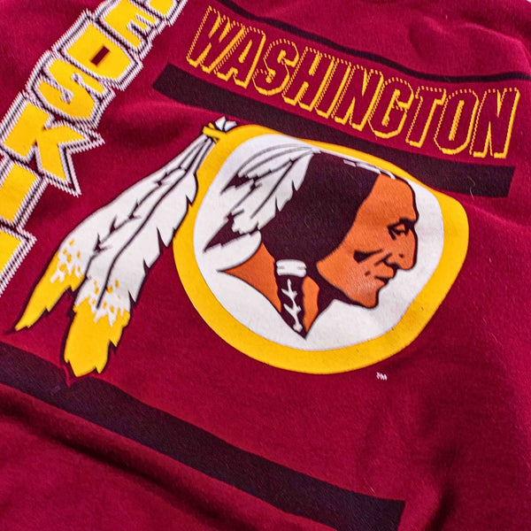 Washington Redskins Sweatshirt L Team Rated 90s NFL Burgundy Crewneck USA VNTG