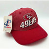 San Francisco 49ers Logo Athletic Grid Hat NFL Pro Line Strapback Deadstock VTG
