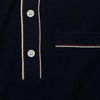Todd Snyder Italian Cotton Silk Riviera Sweater Polo Navy Men's S Knit Shirt