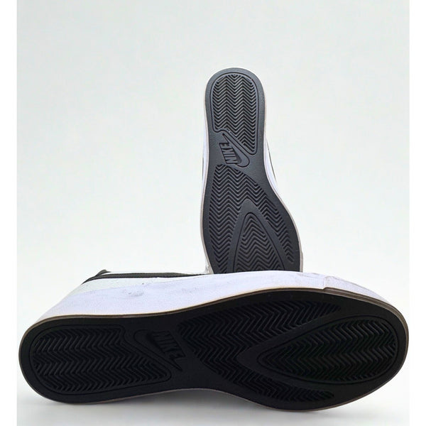 Nike Womens Court Royal AC Canvas Tennis Shoe CD5405 100 White Black Sz 10 EUC