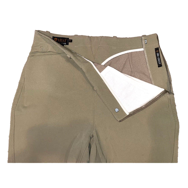 Ariat Pro Series Women’s Riding Breeches 36R 36x26 Beige Side Zip Equestrian