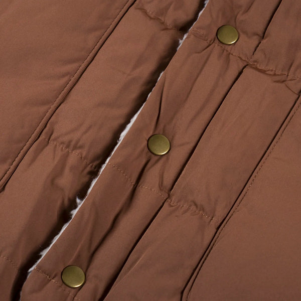 Patagonia Reversible Bivy Down Vest Men's XL Moose Brown Sherpa Fleece $229
