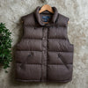 Polo Ralph Lauren Hooded Down Puffer Vest Brown Quilted Vintage Men's Medium