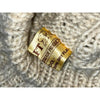 Anncraft Donegal Irish Wool Fisherman Sweater L Full Zip Cable Knit Vintage