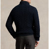 Polo Ralph Lauren Cable Knit 1/4 Zip Sweater Navy Blue Cotton 2XL NWT