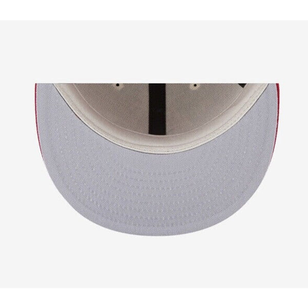 FEAR OF GOD Essentials New Era 59Fifty Fitted Hat Sz. 7 1/8 Red White Rare