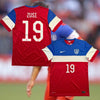 Graham Zusi USA Soccer Jersey Nike 2014 World Cup Bomb Pop Red Blue Size L